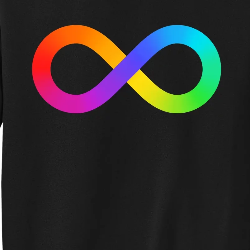 Neurodiversity Rainbow Infinity Autism Tall Sweatshirt