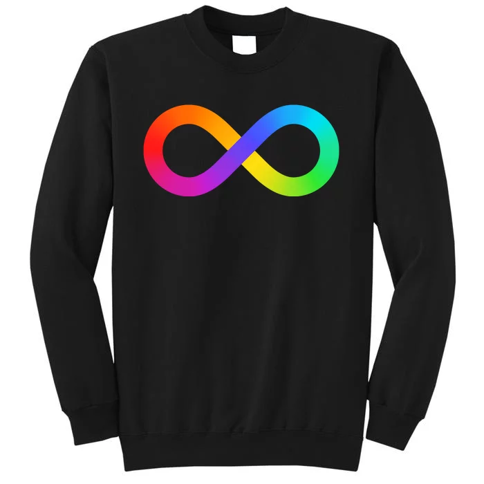 Neurodiversity Rainbow Infinity Autism Tall Sweatshirt