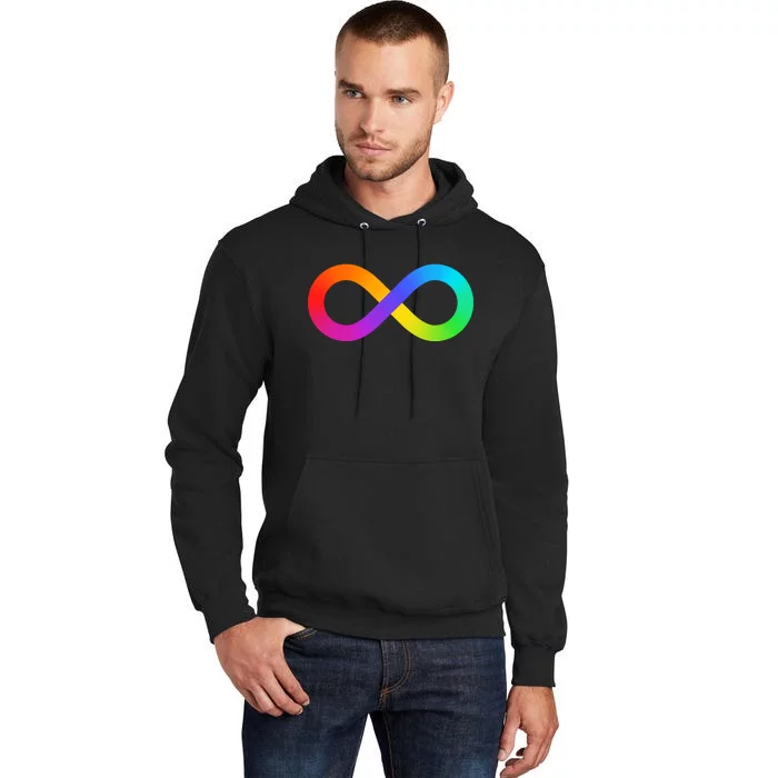 Neurodiversity Rainbow Infinity Autism Tall Hoodie