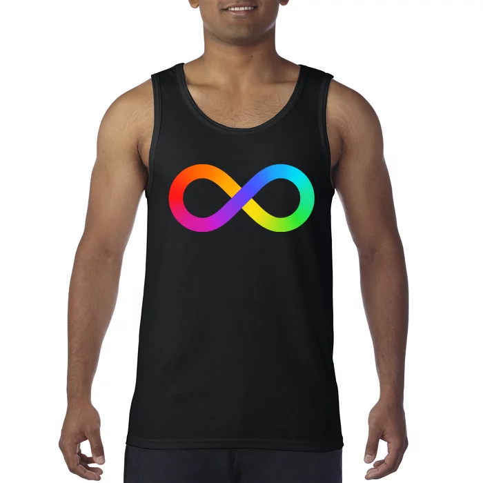 Neurodiversity Rainbow Infinity Autism Tank Top