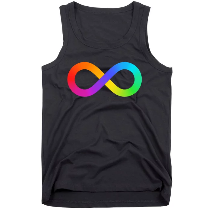 Neurodiversity Rainbow Infinity Autism Tank Top