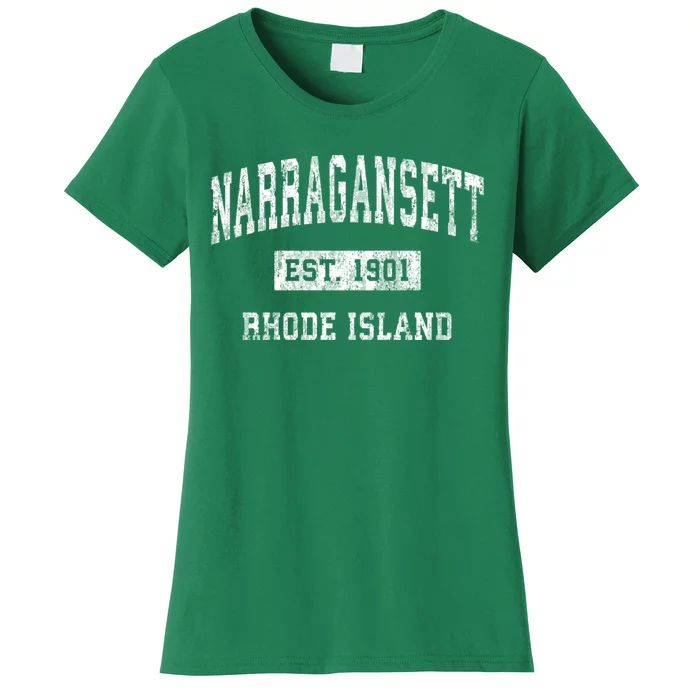 Narragansett Rhode Island Ri Vintage Sports Women's T-Shirt