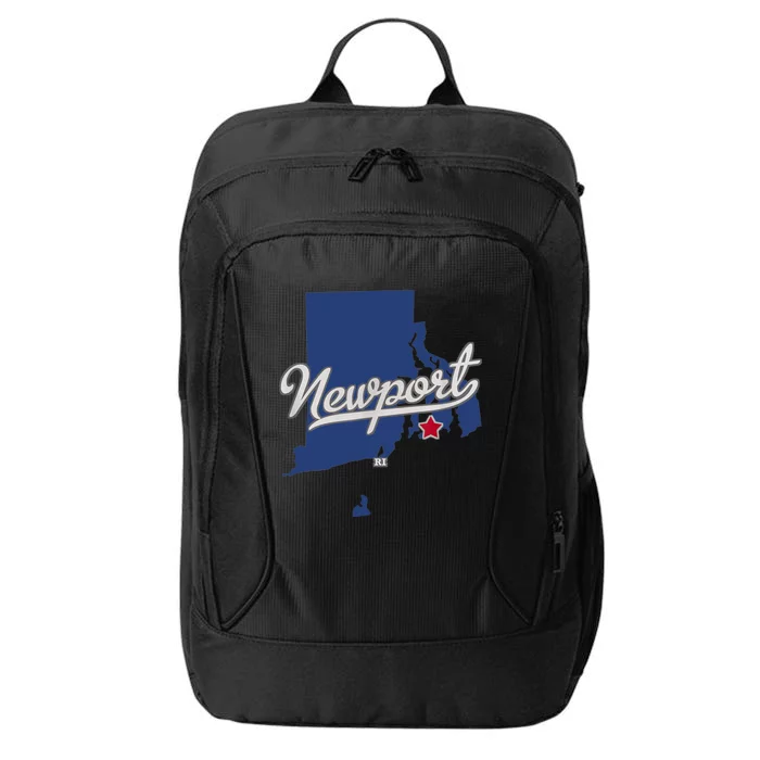 Newport Rhode Island RI Map City Backpack