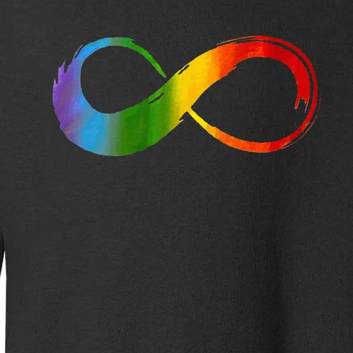 Neurodiversity Rainbow Infinity For Neurodivergent Pride 2 Toddler Sweatshirt