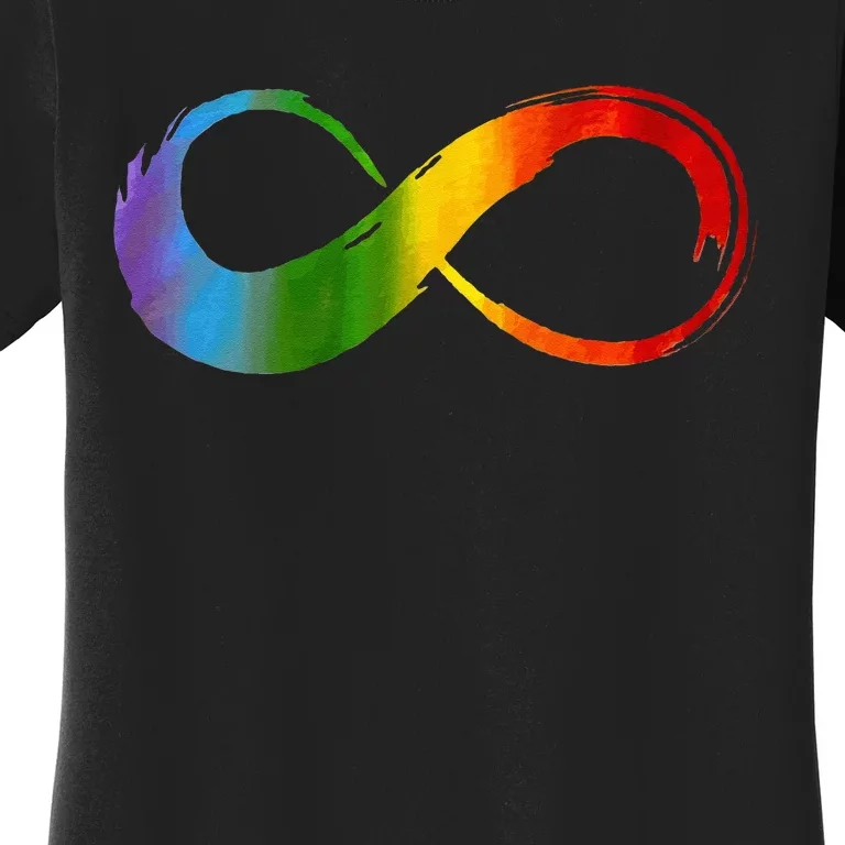 Neurodiversity Rainbow Infinity For Neurodivergent Pride 2 Women's T-Shirt