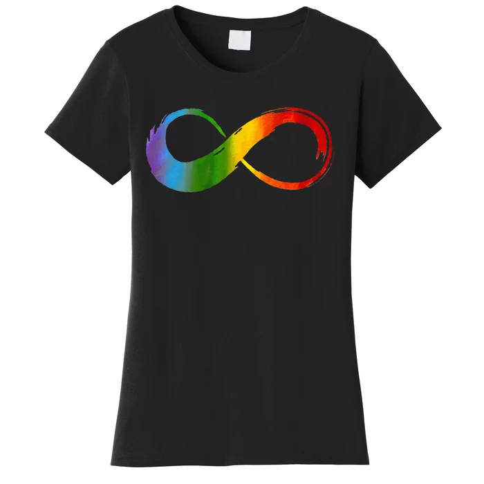 Neurodiversity Rainbow Infinity For Neurodivergent Pride 2 Women's T-Shirt