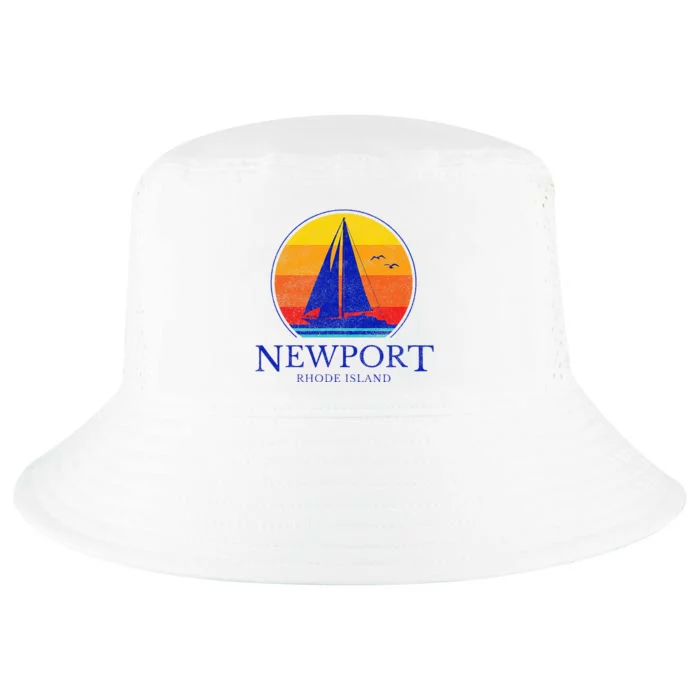 Newport Rhode Island Sail Boat Souvenir Sailing Cool Comfort Performance Bucket Hat