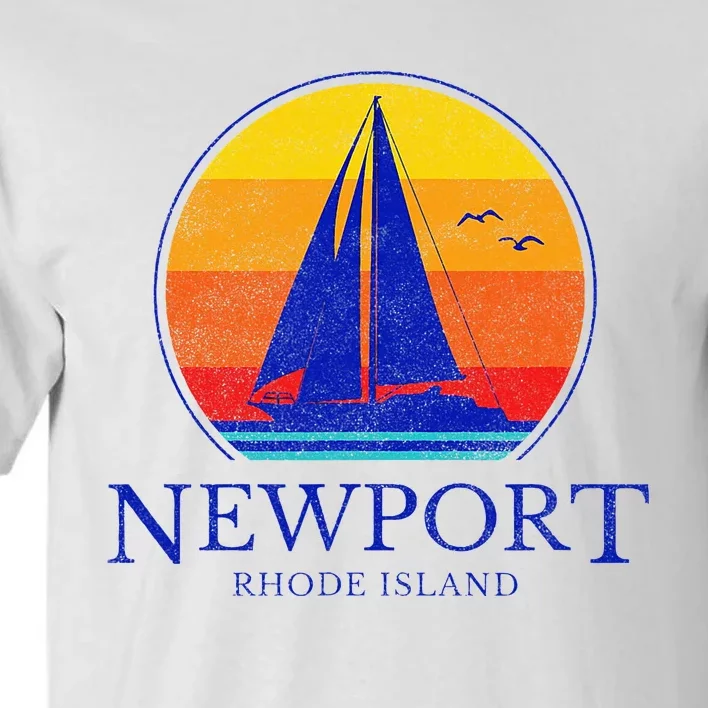 Newport Rhode Island Sail Boat Souvenir Sailing Tall T-Shirt