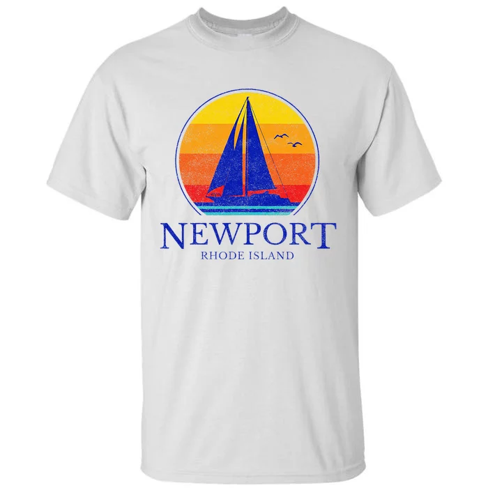 Newport Rhode Island Sail Boat Souvenir Sailing Tall T-Shirt