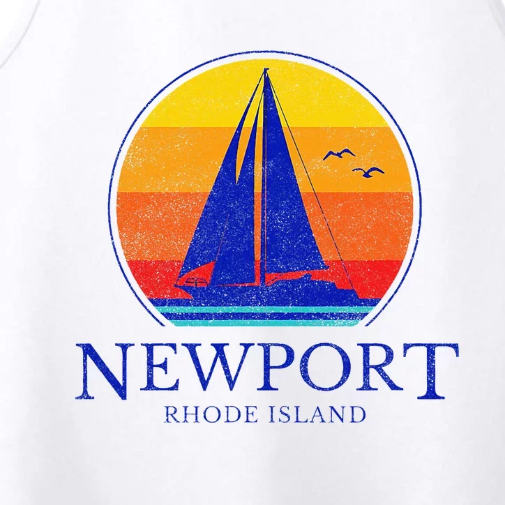 Newport Rhode Island Sail Boat Souvenir Sailing Performance Tank