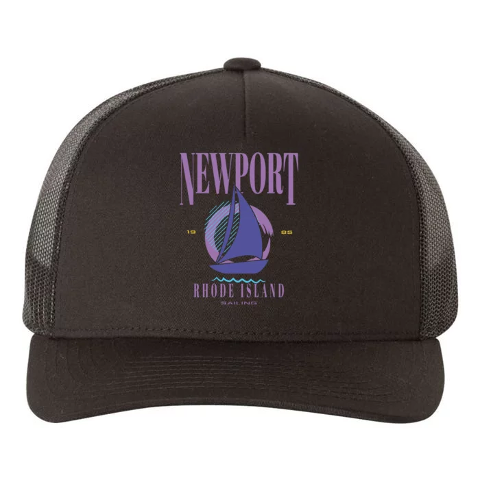 Newport Rhode Island Saling Yupoong Adult 5-Panel Trucker Hat