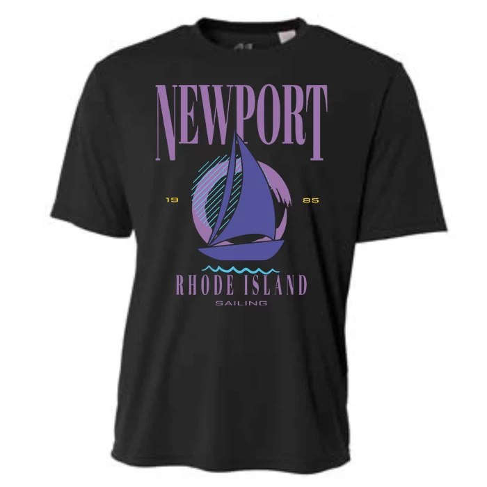 Newport Rhode Island Saling Cooling Performance Crew T-Shirt