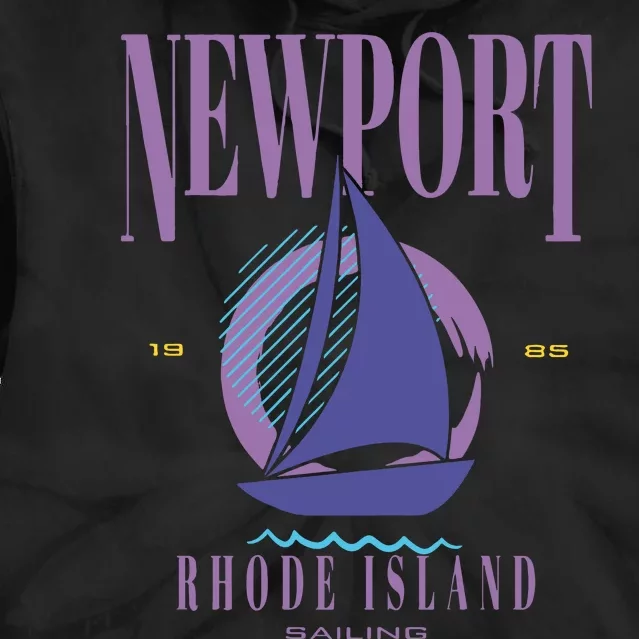 Newport Rhode Island Saling Tie Dye Hoodie