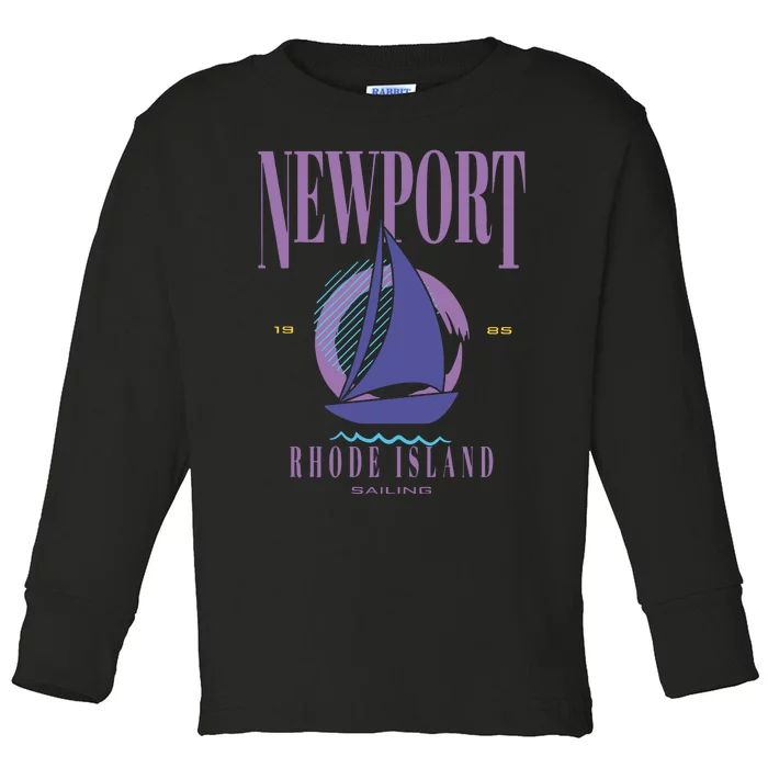 Newport Rhode Island Saling Toddler Long Sleeve Shirt