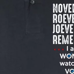 November Roevember Joevember Remember I Am Woman Watch Me Vote Softstyle Adult Sport Polo