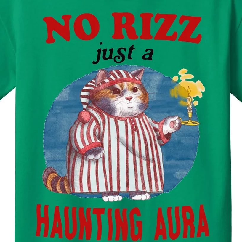 No Rizz Just Haunting Aura Kids T-Shirt