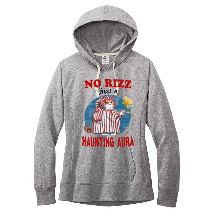 No Rizz Just Haunting Aura Women's Fleece Hoodie