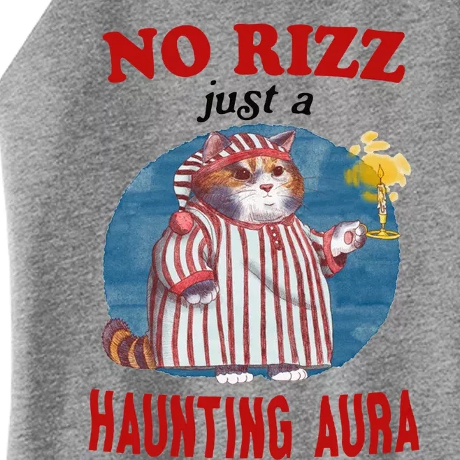 No Rizz Just Haunting Aura Women’s Perfect Tri Rocker Tank