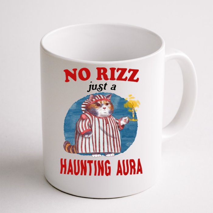 No Rizz Just Haunting Aura Front & Back Coffee Mug