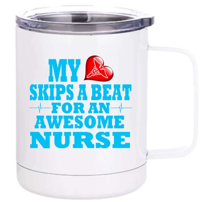 Nurse Rn Lpn Valentines Specialized Nursing Job Loved One Cute Gift Front & Back 12oz Stainless Steel Tumbler Cup