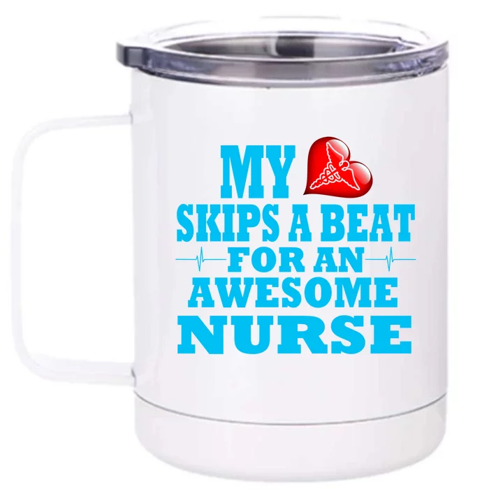 Nurse Rn Lpn Valentines Specialized Nursing Job Loved One Cute Gift Front & Back 12oz Stainless Steel Tumbler Cup