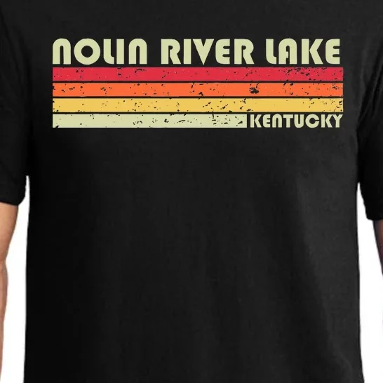 Nolin River Lake Kentucky Funny Fishing Camping Summer Pajama Set