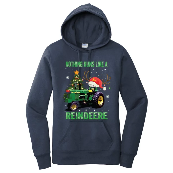 Nothing Runs Like A Reindeere Christmas Women's Pullover Hoodie