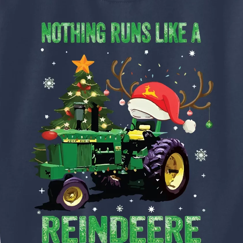 Nothing Runs Like A Reindeere Christmas Kids Sweatshirt