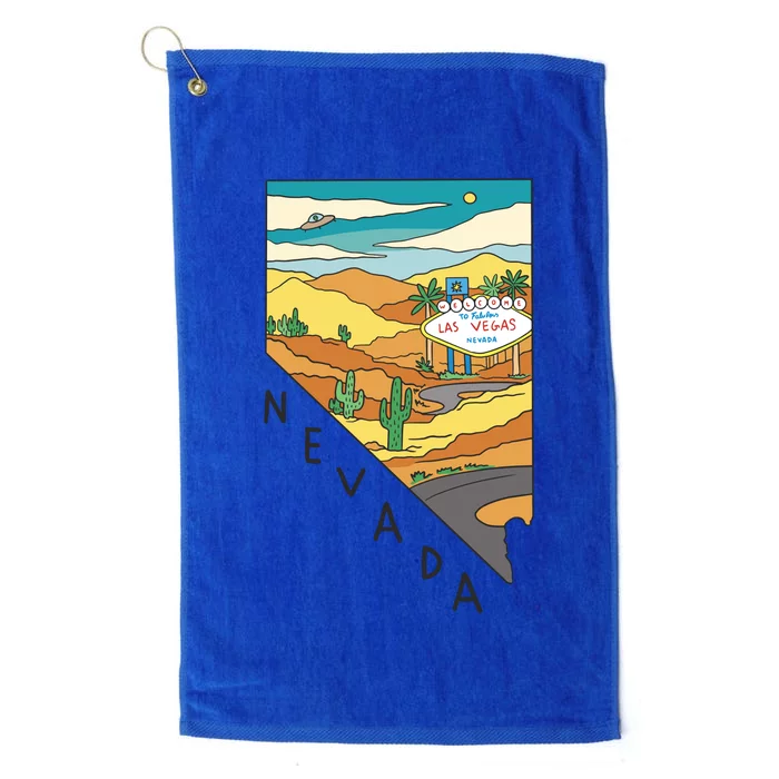 Nevada Retro Las Vegas Platinum Collection Golf Towel