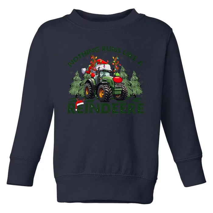 Nothing Runs Like A Reindeere Christmas Monster Truck Toddler Sweatshirt