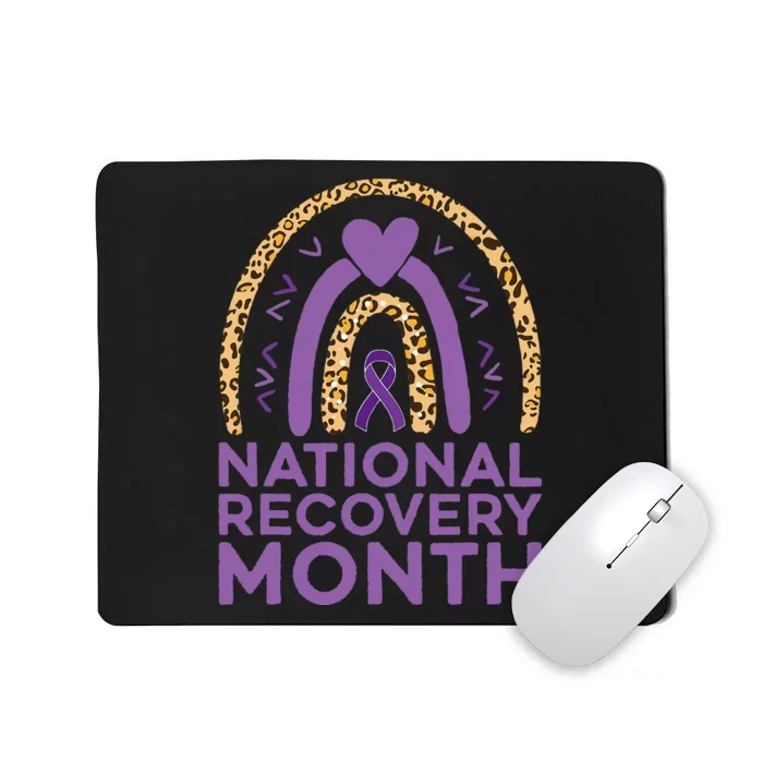 National Recovery Month Warrior Addiction Recovery Awareness Mousepad