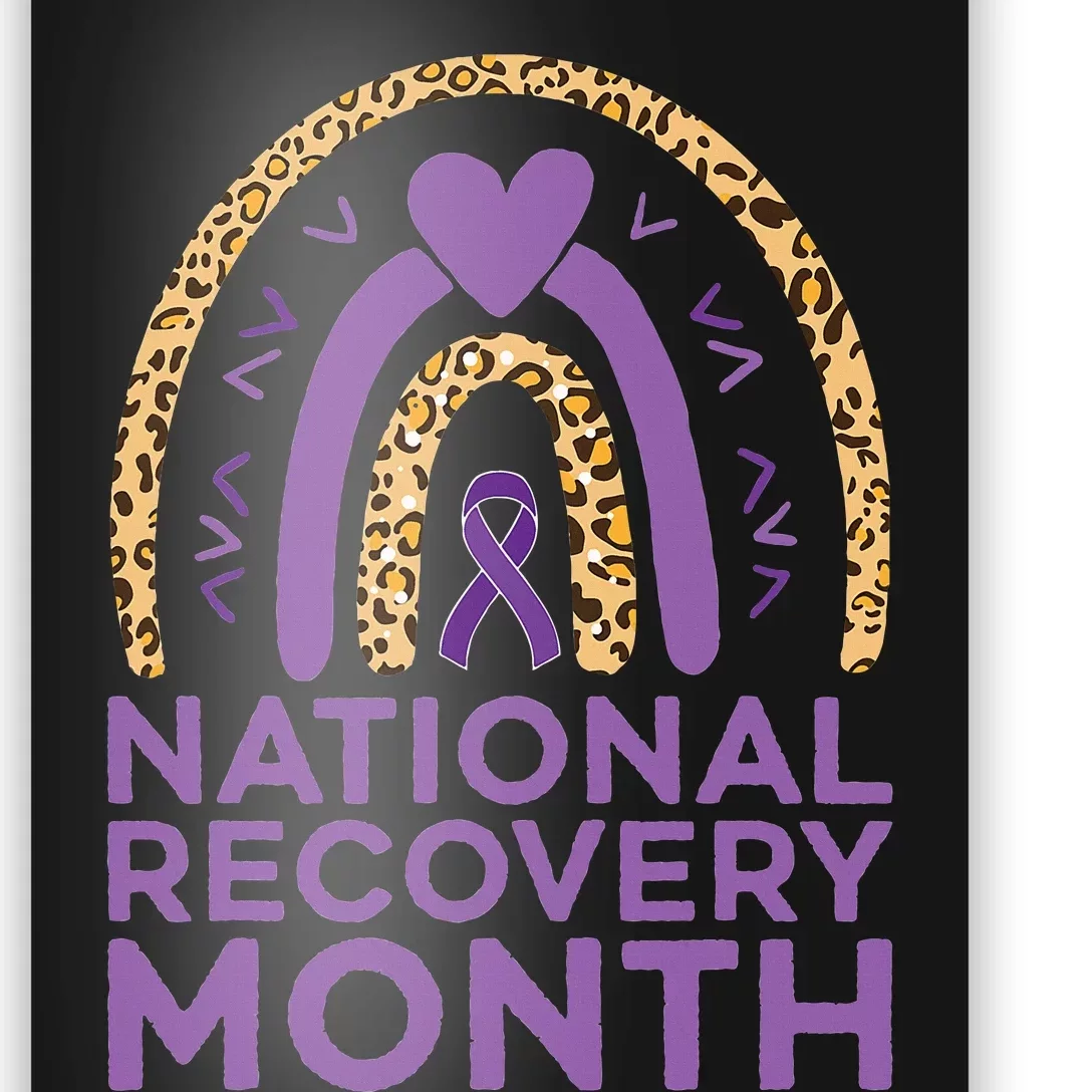 National Recovery Month Warrior Addiction Recovery Awareness Poster