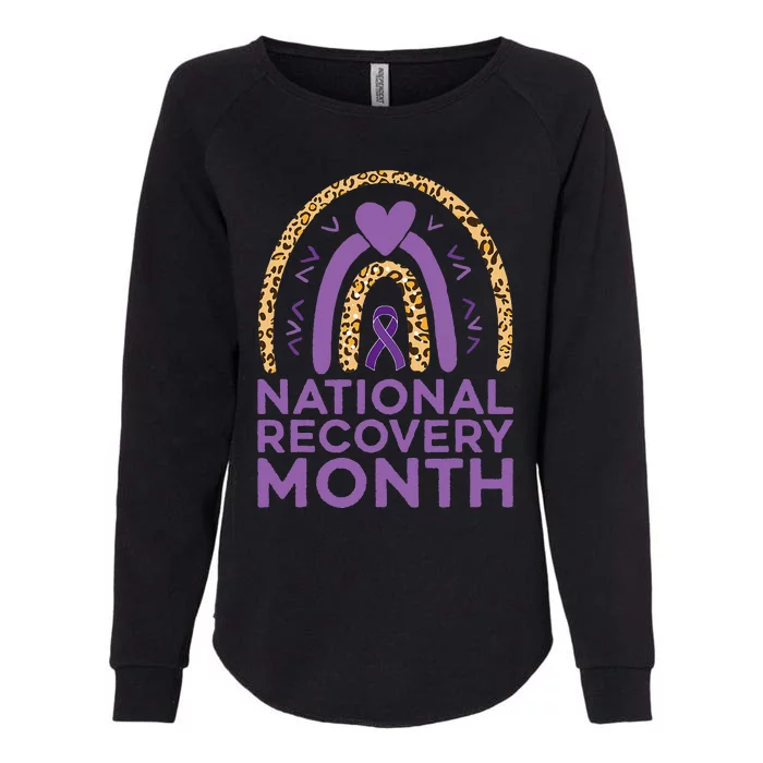 National Recovery Month Warrior Addiction Recovery Awareness Womens California Wash Sweatshirt