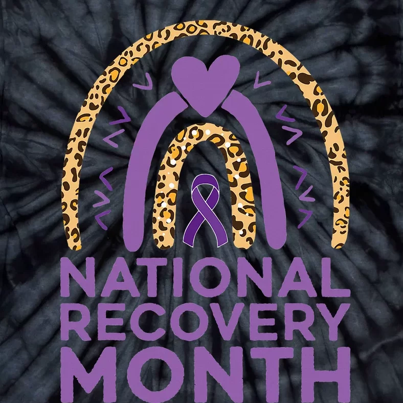 National Recovery Month Warrior Addiction Recovery Awareness Tie-Dye T-Shirt