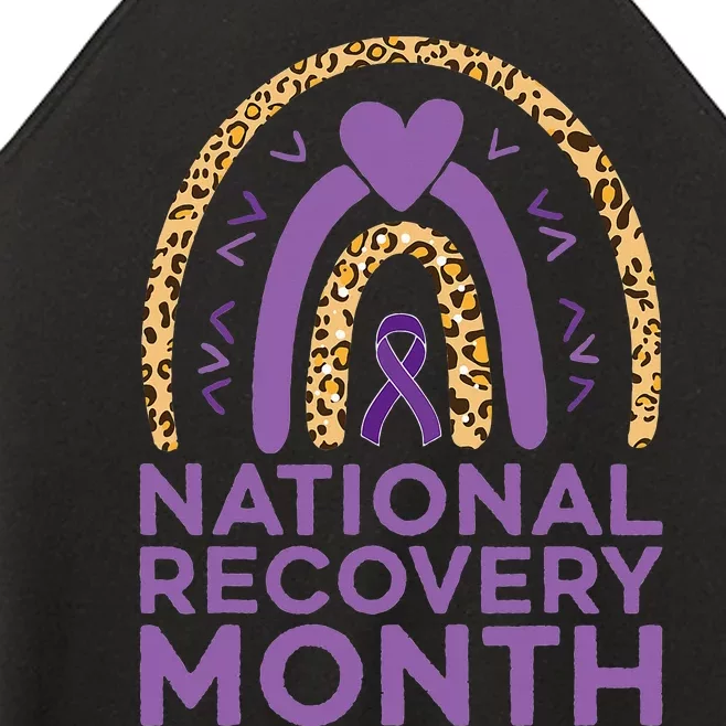 National Recovery Month Warrior Addiction Recovery Awareness Women’s Perfect Tri Rocker Tank