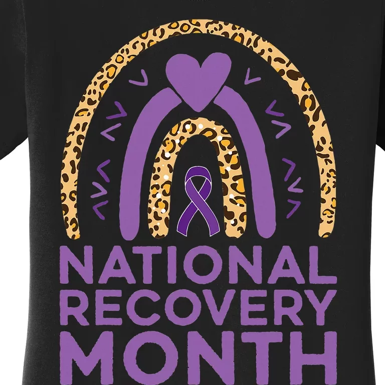 National Recovery Month Warrior Addiction Recovery Awareness Women's T-Shirt