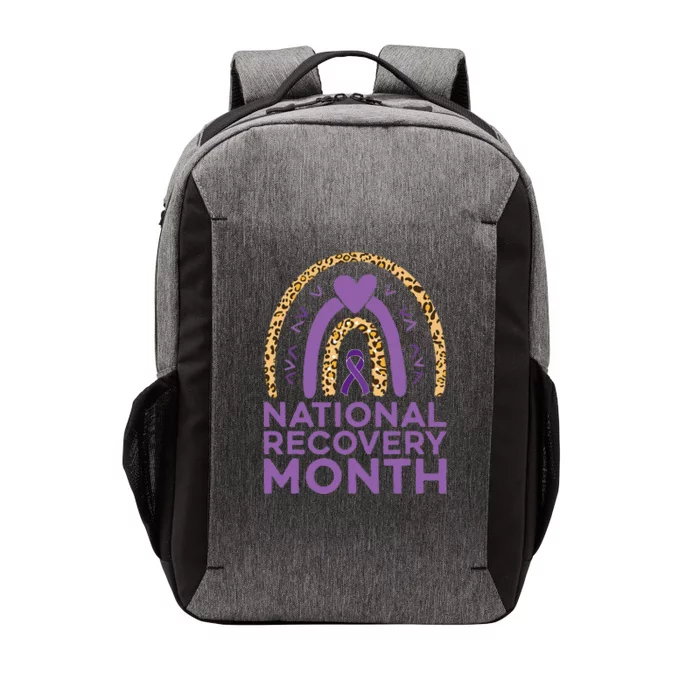 National Recovery Month Warrior Addiction Recovery Awareness Vector Backpack