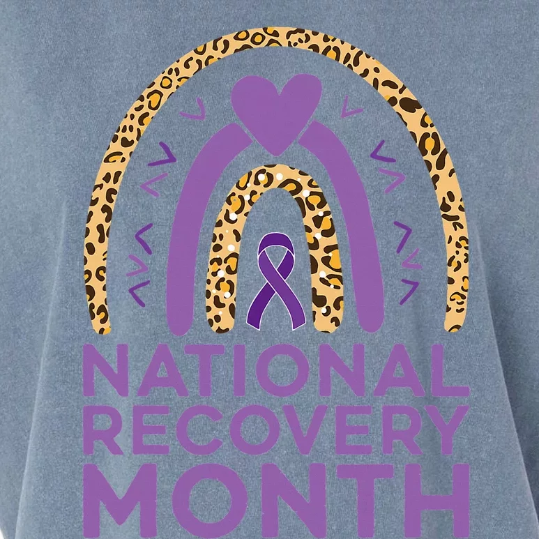 National Recovery Month Warrior Addiction Recovery Awareness Garment-Dyed Women's Muscle Tee