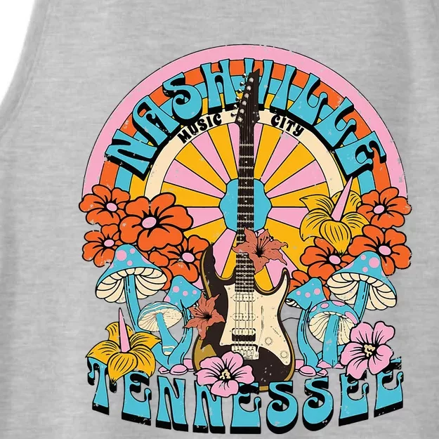 Nashville Retro Music City Trip Nash Bash Bach Ladies Tri-Blend Wicking Tank