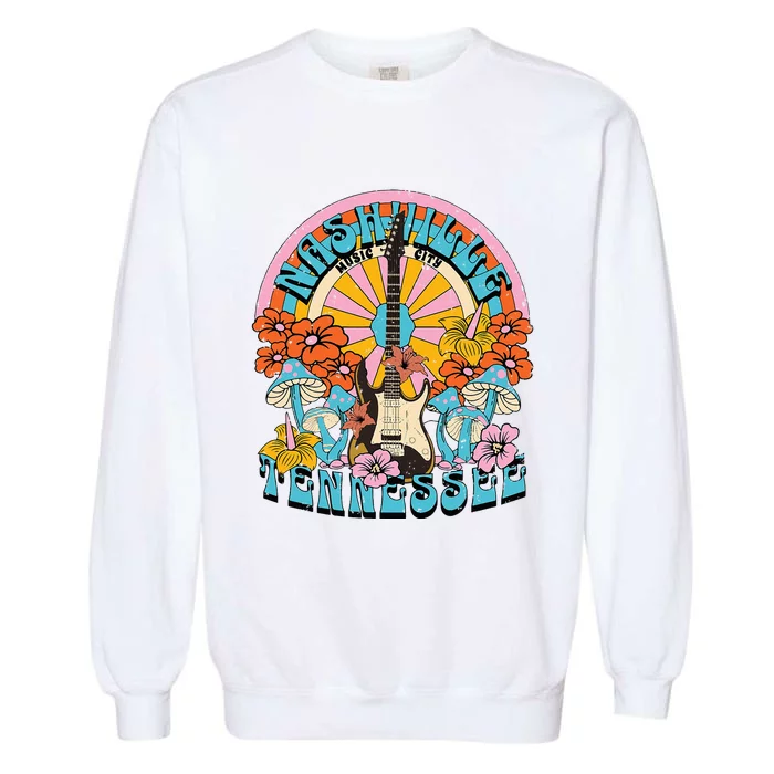 Nashville Retro Music City Trip Nash Bash Bach Garment-Dyed Sweatshirt