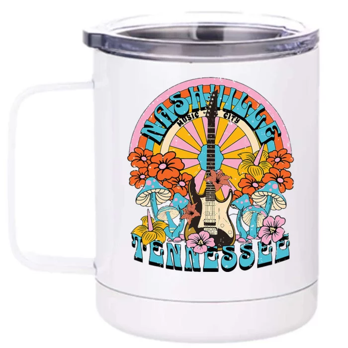 Nashville Retro Music City Trip Nash Bash Bach Front & Back 12oz Stainless Steel Tumbler Cup