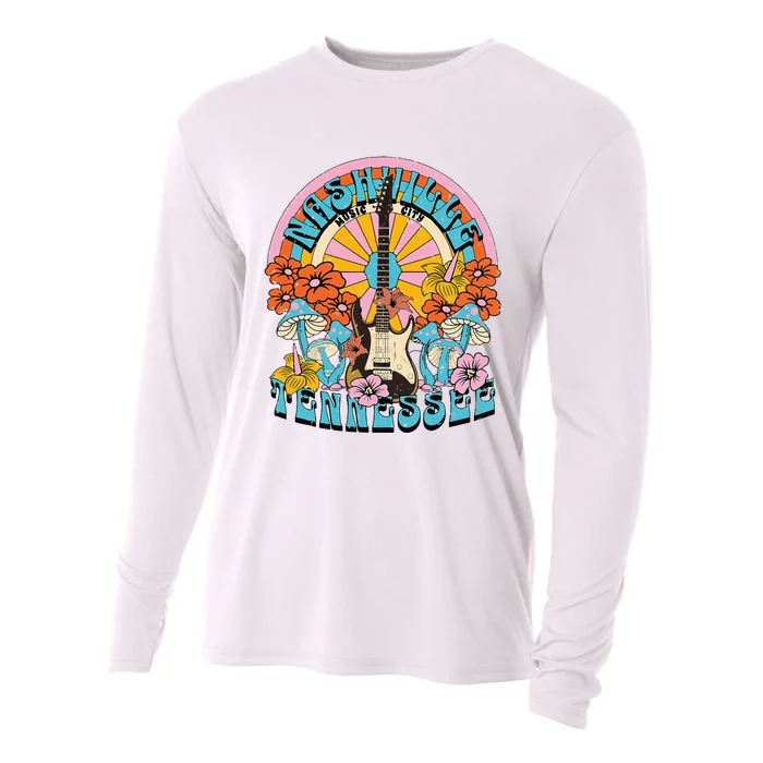 Nashville Retro Music City Trip Nash Bash Bach Cooling Performance Long Sleeve Crew