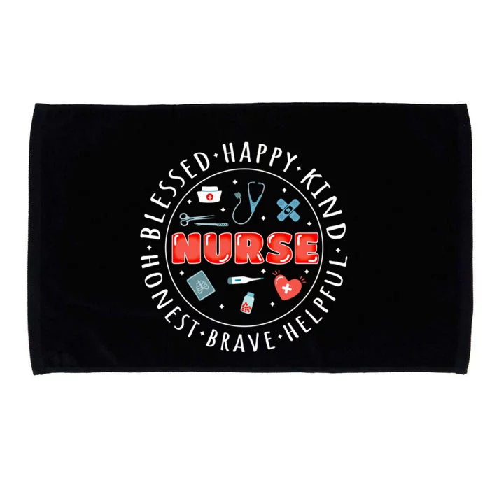 Nurse Rn Nurses Day Nursing Gift Microfiber Hand Towel