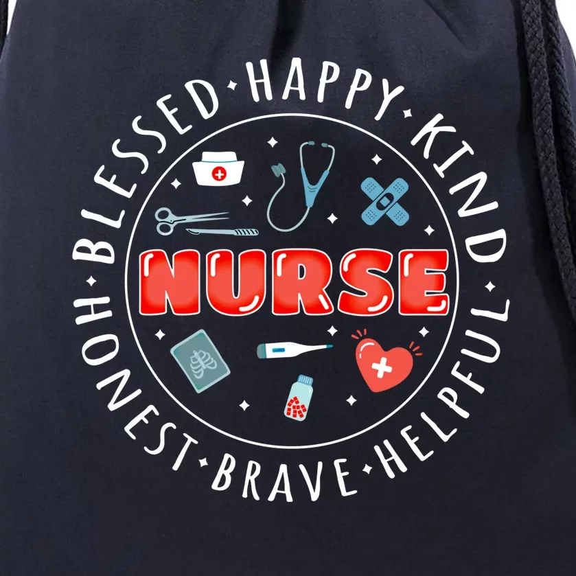 Nurse Rn Nurses Day Nursing Gift Drawstring Bag