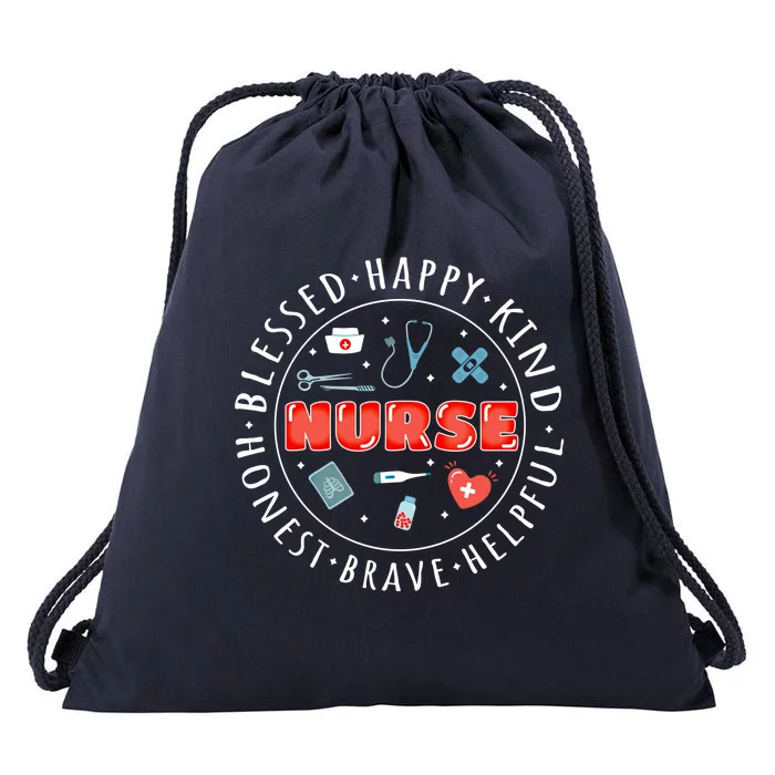 Nurse Rn Nurses Day Nursing Gift Drawstring Bag