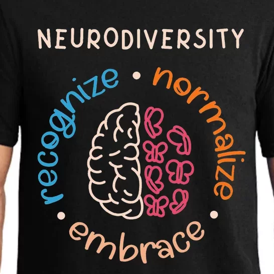 Neurodivergent Recognize Normalize Embrace Neurodiversity Pajama Set