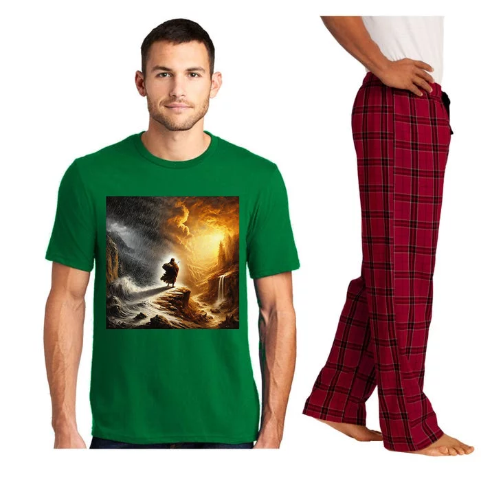 Neither Rain Nor Snow Renaissance Style Art Pajama Set