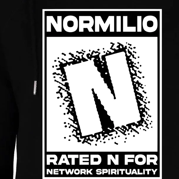 Normilio Rated N For Network Spirituality Womens Funnel Neck Pullover Hood