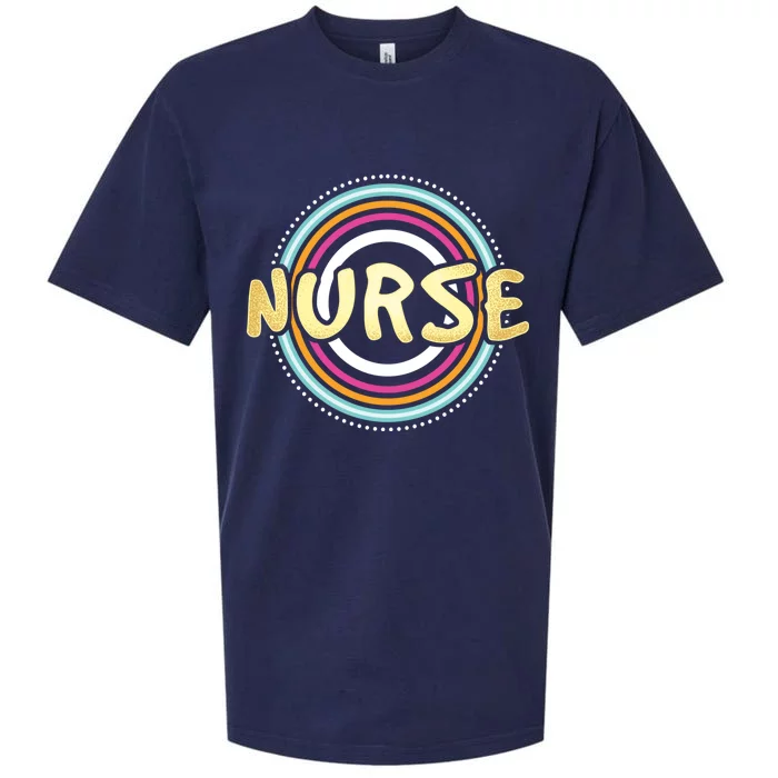 Nurse Rainbow Nursing Care Profession Health Recover Medical Gift Sueded Cloud Jersey T-Shirt