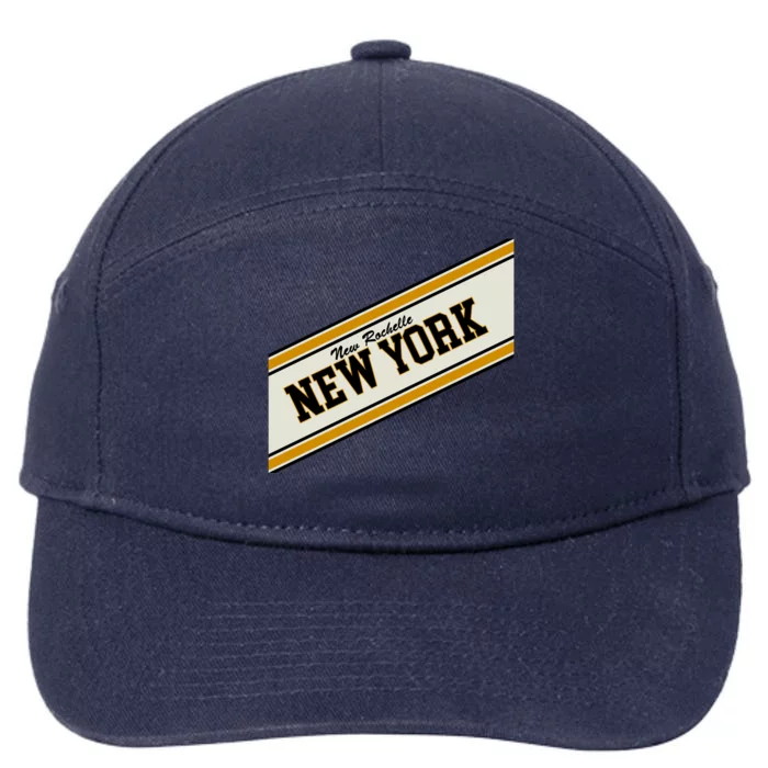 New Rochelle New York Varsity Logo 7-Panel Snapback Hat